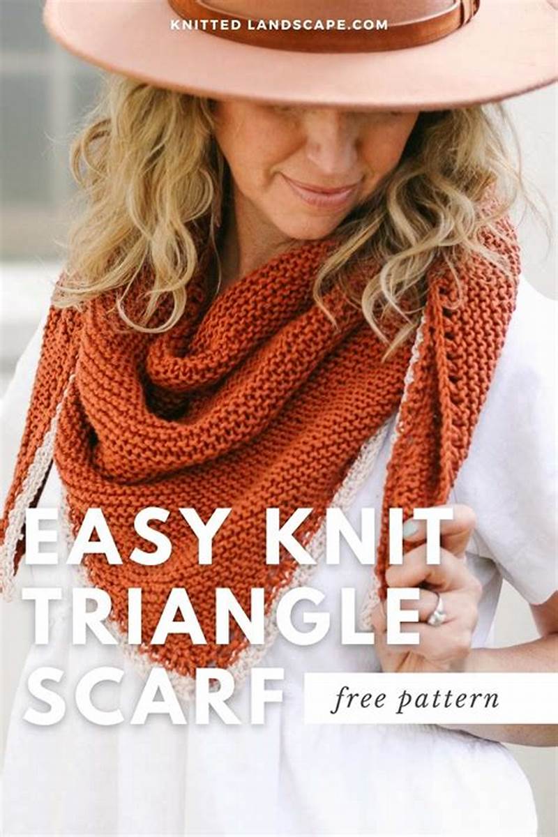 Triangular Scarf Knitting Pattern Free
