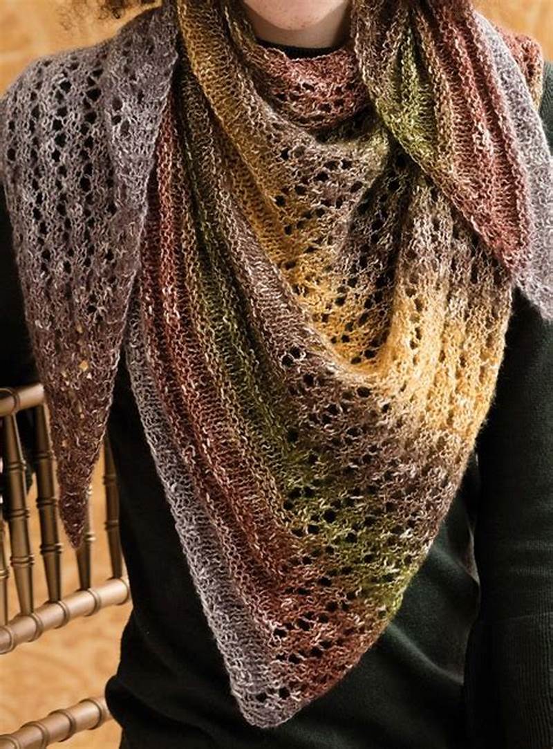 Triangular Shawl Knitting Pattern