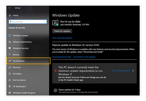 Troubleshoot Windows Update Errors