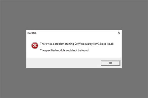 Troubleshooting 'DLL eed_ec.dll Not Found' Error