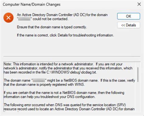Troubleshooting Active Directory Domain Join