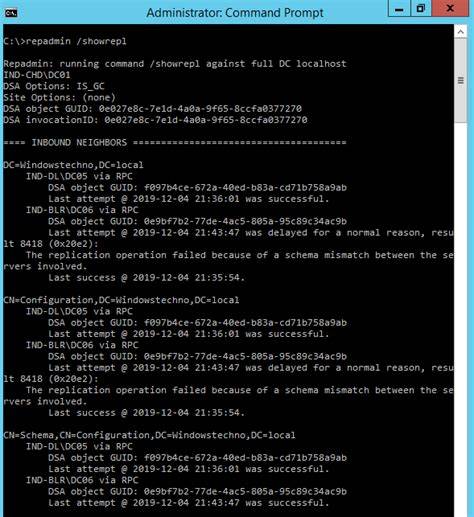 Troubleshooting Active Directory Schema Mismatch