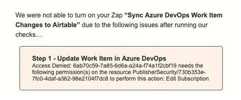 Troubleshooting Azure DevOps Access Denied