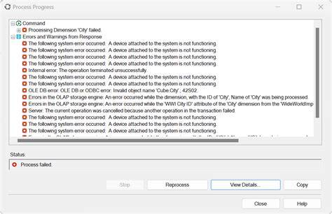Troubleshooting Dimension Processing Errors in SQL Server