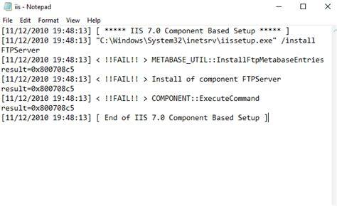 Troubleshooting IIS