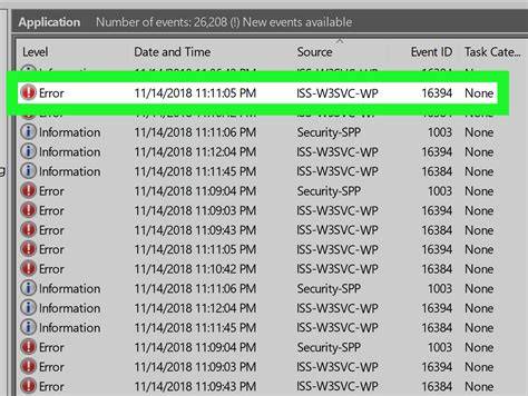Troubleshooting IIS Event 115 Error