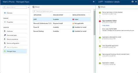 Intune App Installation Troubleshooting