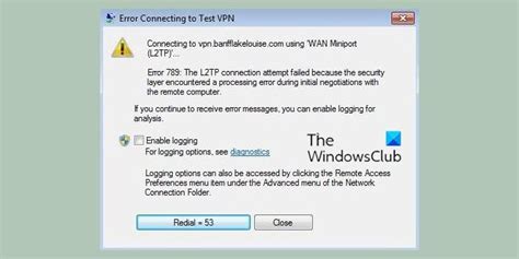 Troubleshooting L2TP VPN Error 787 on Windows Server