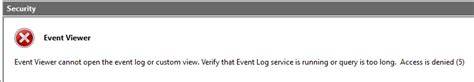 Troubleshooting Remote IIS Event Log Access Denied