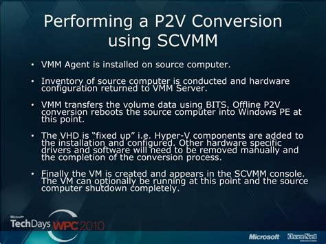 Troubleshooting SCVMM P2V Conversion
