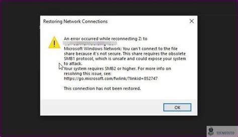 Troubleshooting SMB2 Error