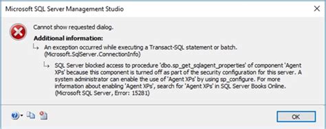 Troubleshooting SQL Server Agent Won't Start Connection Issues