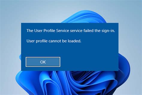 Troubleshooting User Profile Loading Errors