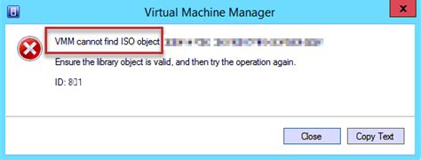 Troubleshooting VMM Error 10434