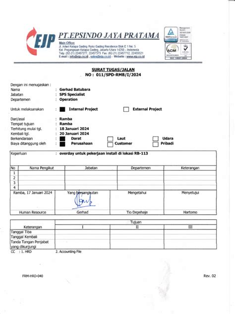 Tugas Proyek Internal Baru