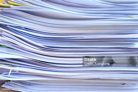 Stack of official documents