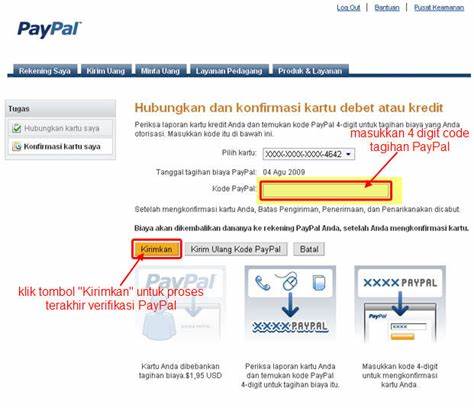 Tunggu Proses Verifikasi pada Paypal