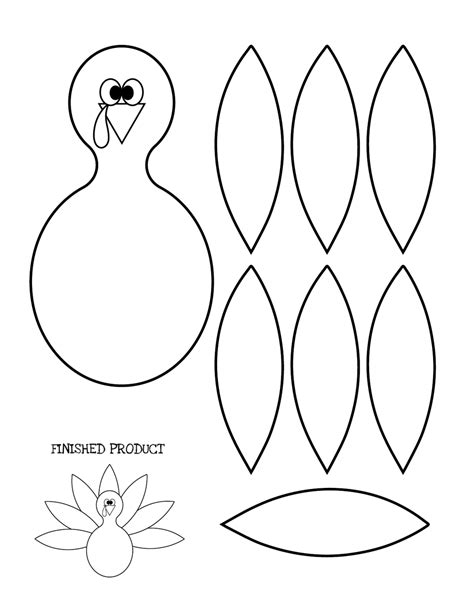 Turkey Cut Out Template Printable
