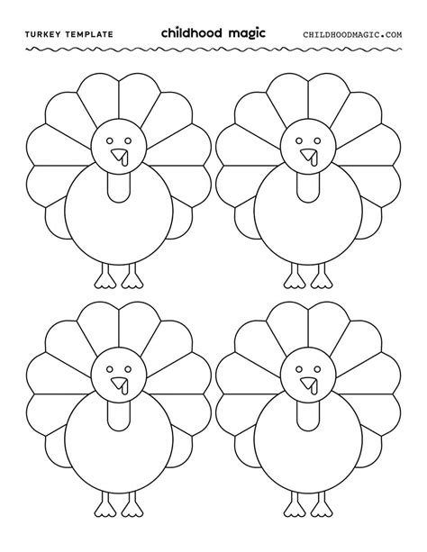 Turkey Template Printable Free