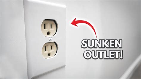 Turn Off the Power Before Starting to Fix Sunken Outlets