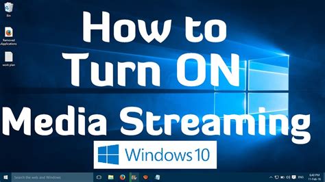 Turn on Media Streaming Option