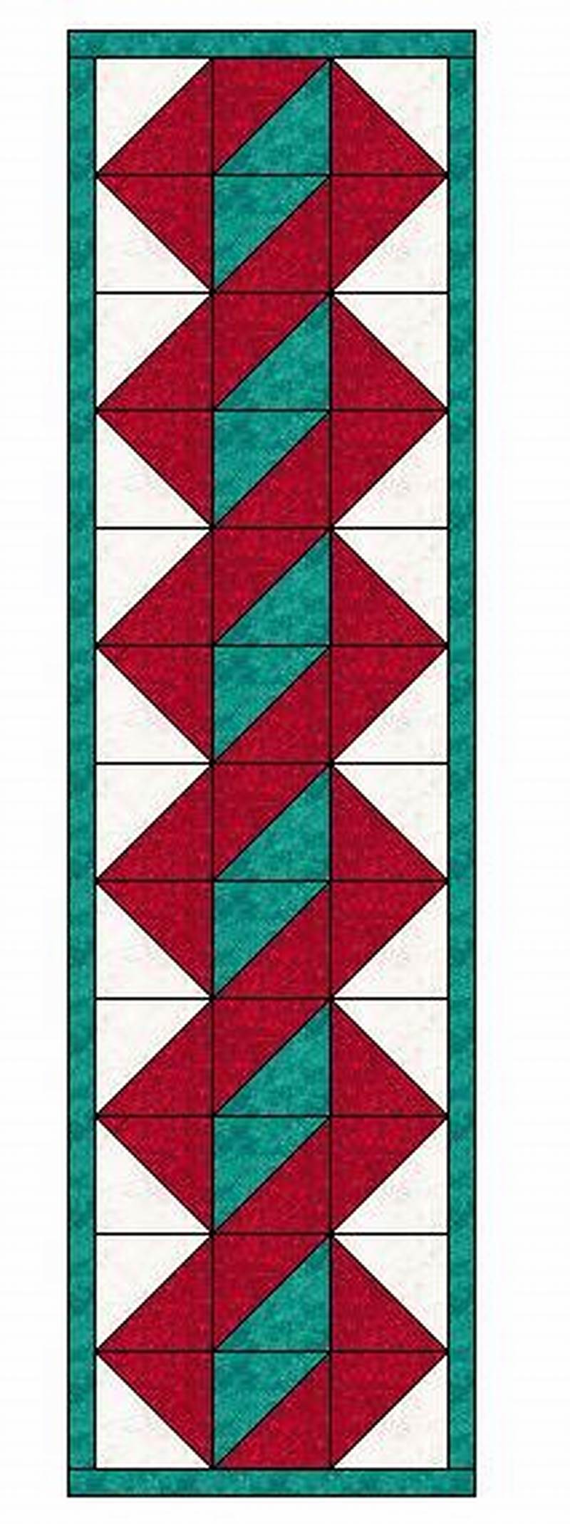 Twisted Pole Table Runner Pattern