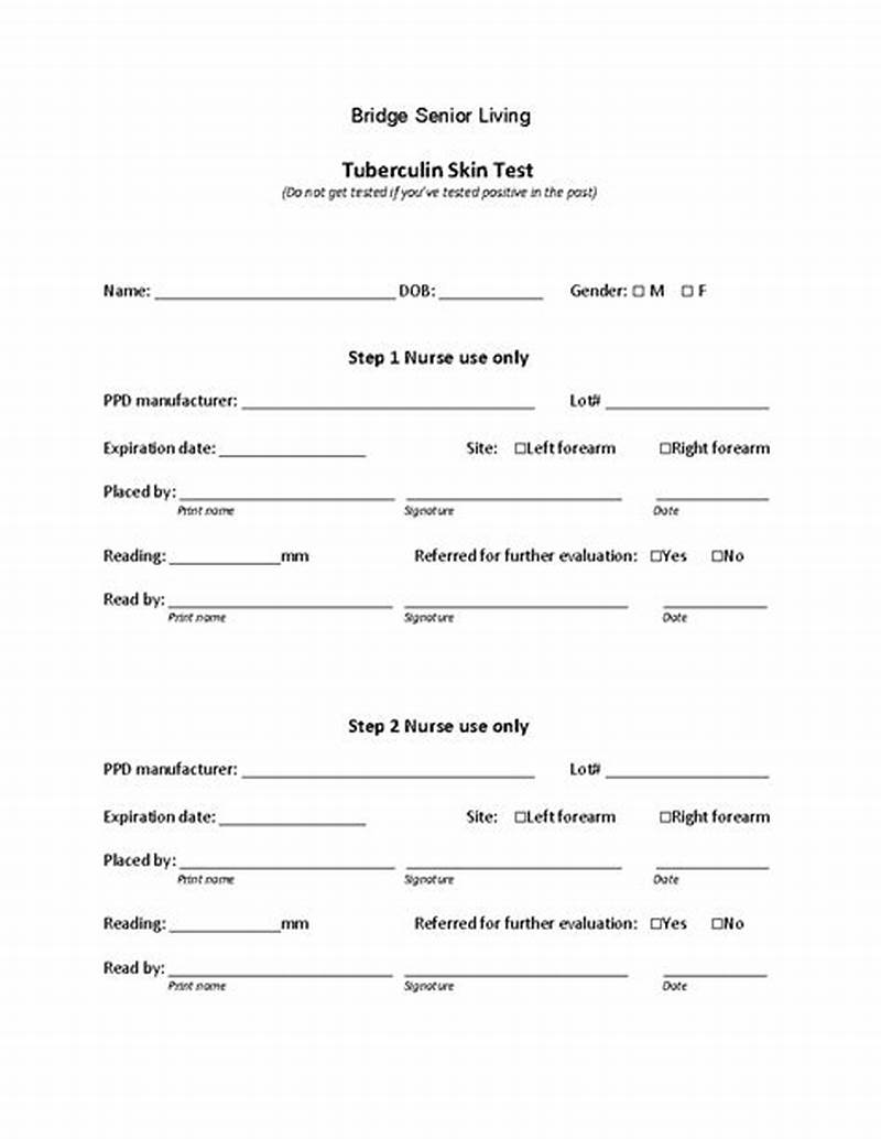 Two Step Ppd Test Form