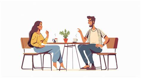 Two people having a conversation