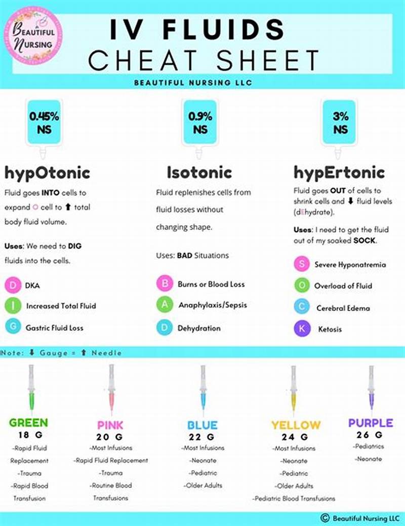 Types Of Iv Fluids Chart