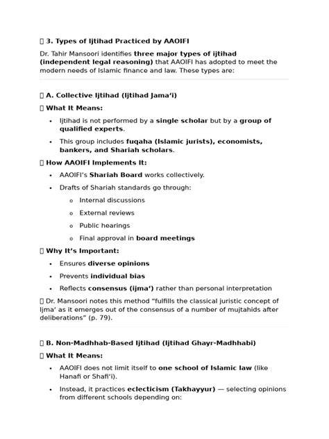 Types of Ijtihad