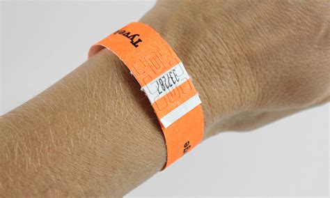 Tyvek Wristbands Printable