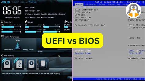 UEFI vs BIOS comparison