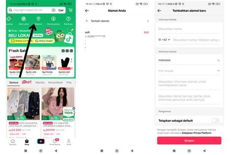 Ubah Alamat TikTok Shop
