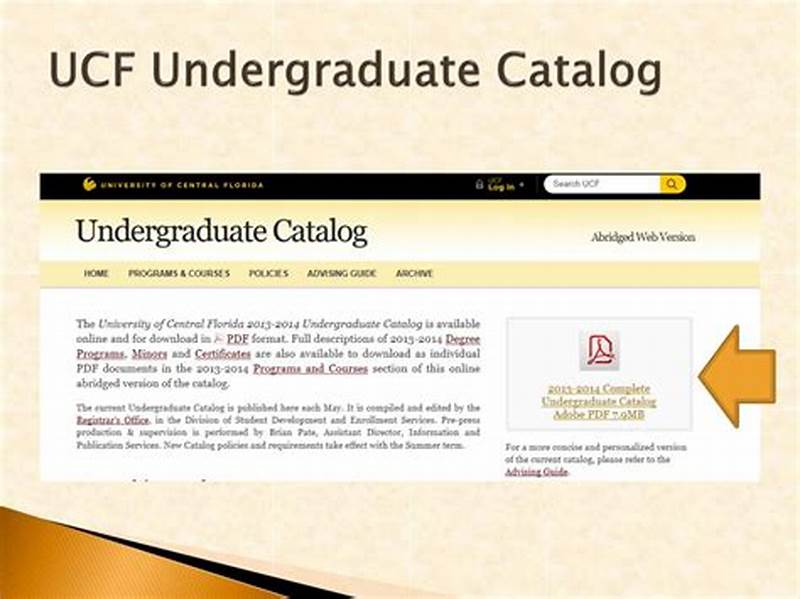 Ucf Catalog Computer Science