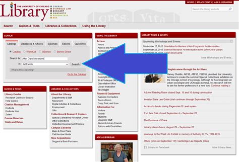 Uchicago Library Catalog