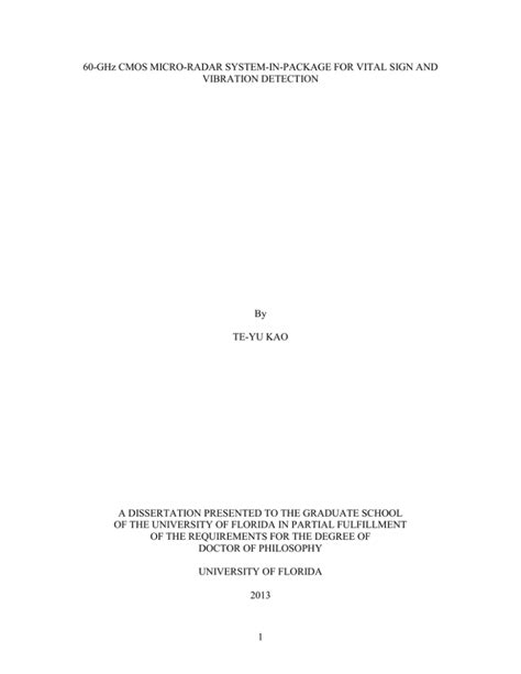Uf Dissertation Template