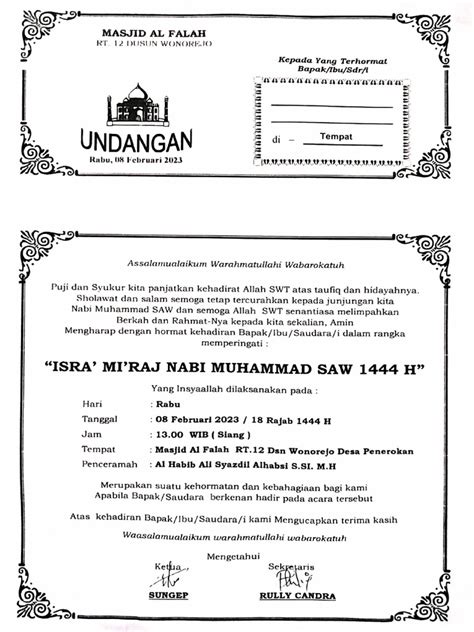 Undangan Masjid
