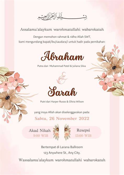 Undangan Pertunangan Unik