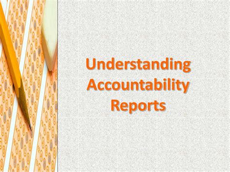 Understanding Accountability Report