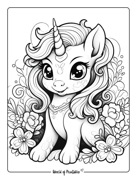 Unicorn Coloring Pages Free Printable