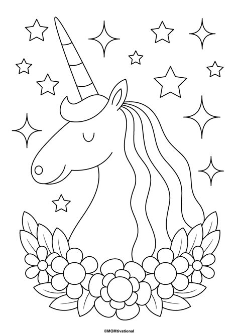 Unicorn Colouring Sheets Printable