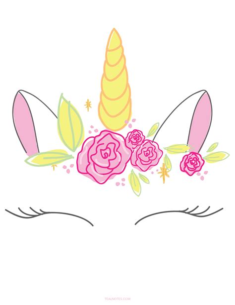 Unicorn Template Printable