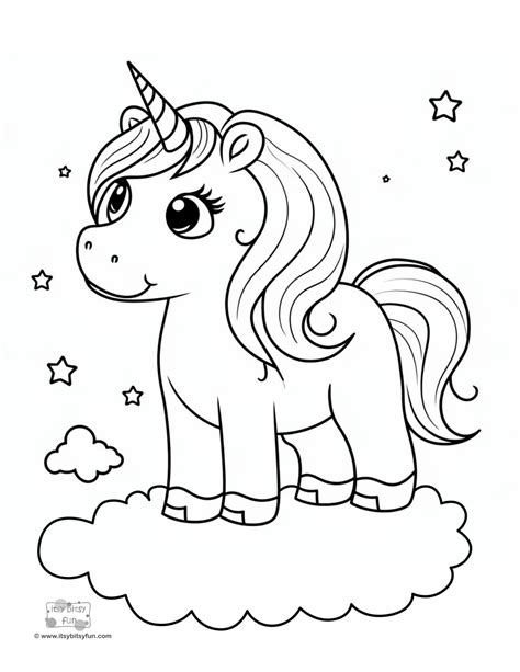 Unicorn To Color Printable