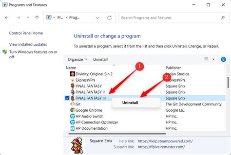 Uninstall Apps Windows 11