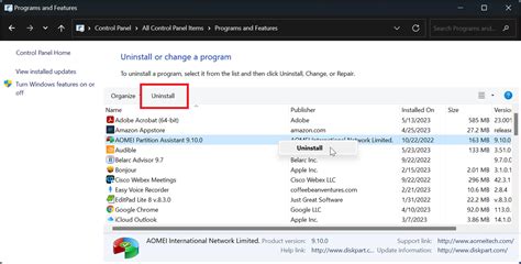 Uninstall Malicious Programs