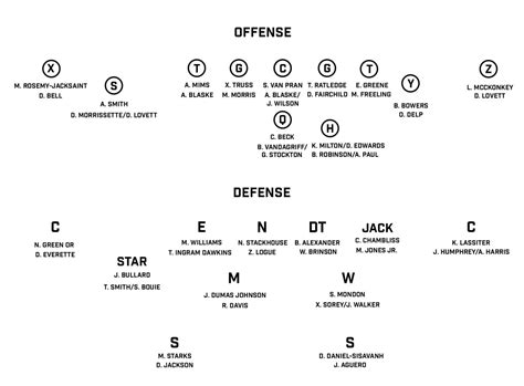 University Of Georgia Football Depth Chart