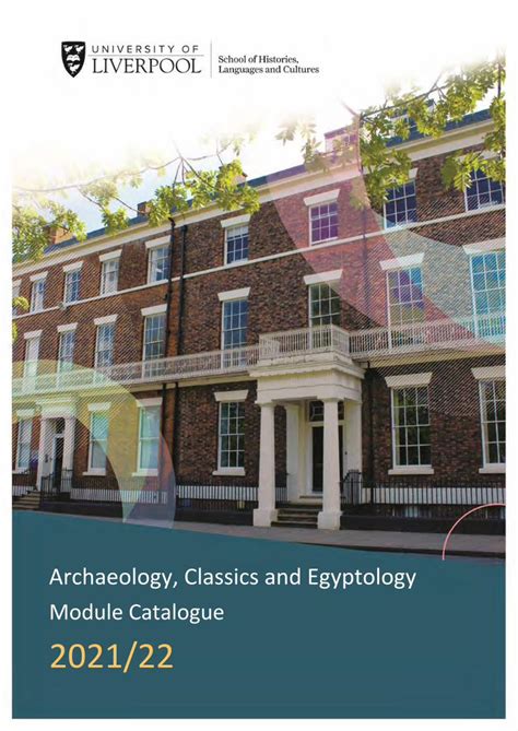 University Of Liverpool Module Catalogue