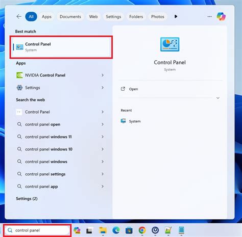 Unlock Control Panel in Windows 11