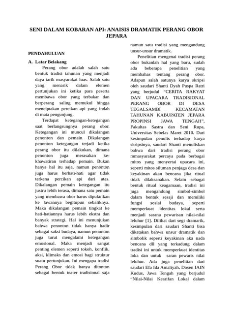 Unsur Resolusi Dramatik