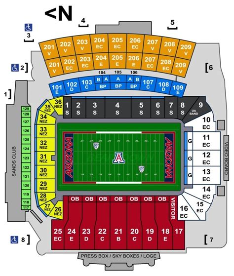 Uofa Football Seating Chart